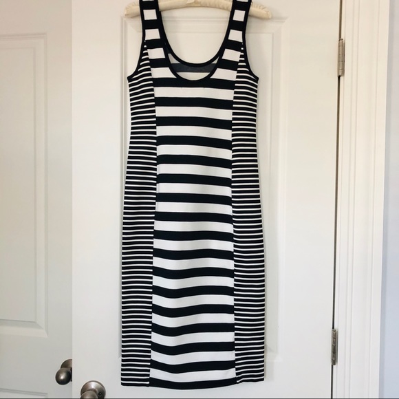 Sanctuary Clothing Dress Black White Stripe size S - Picture 1 of 7
